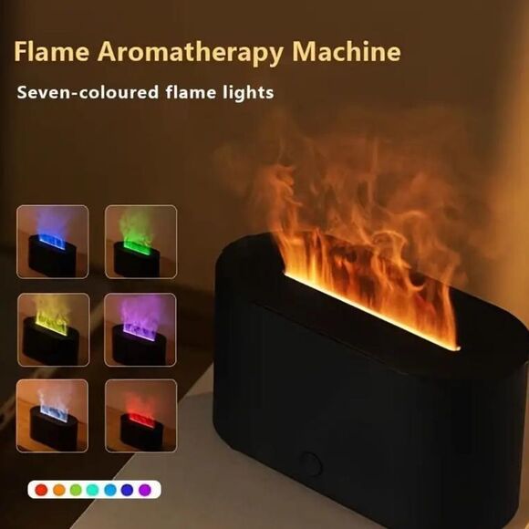 Flame Aromatherapy Machine with Colorful Lights New In Box - Picture 1 of 9